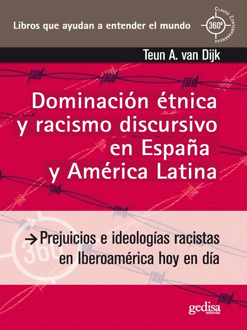 Cover image for Dominación étnica y racismo discursivo en España y América Latina
